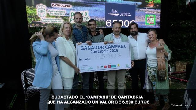 Cantabria Televisión | May 31, 2026 | Subastado el ‘campanu’ de Cantabria, que ha alcanzado un valor de 6.500 euros