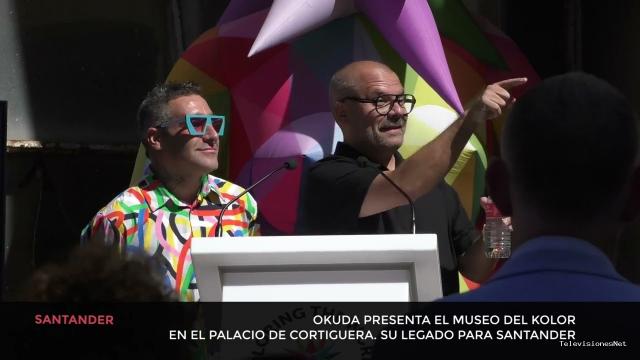 Cantabria Televisión | June 11, 2026 | Okuda presenta el museo del Kolor en el Palacio de Cortiguera de Santander