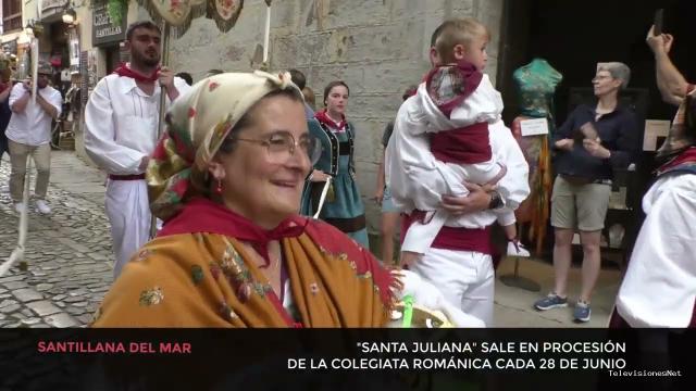 Cantabria Televisión | June 28, 2026 | Vecinos y visitantes honran a Santa Juliana patrona de Santillana del Mar