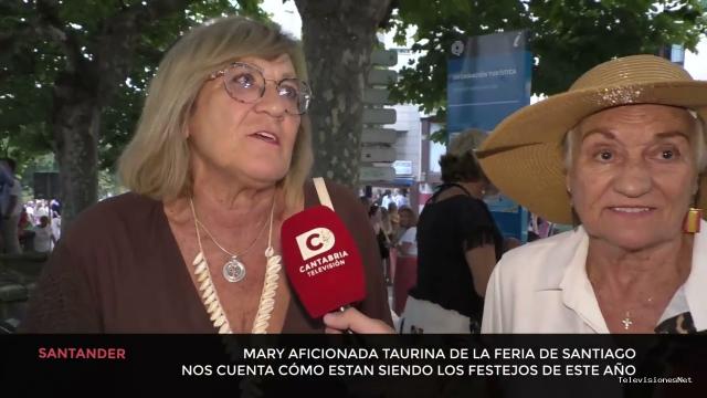 Cantabria Televisión | July 24, 2026 | Mary aficionada taurina de Santander nos cuenta cómo estan siendo los festejos de este año