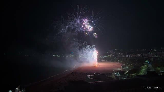 Cantabria Televisión | July 26, 2026 | Lanzamiento de castillo de fuegos artificiales Santander 2026