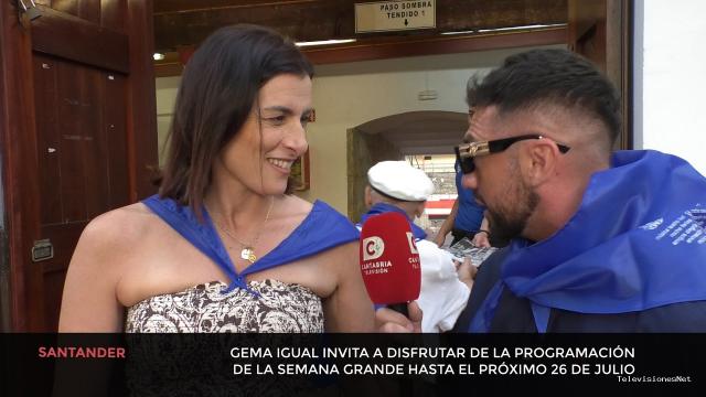 Cantabria Televisión | July 19, 2026 | Gema Igual invita a participar de la semana grande de Santander 2026