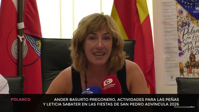 Cantabria Televisión | July 24, 2026 | Los festejos de San Pedro Advíncula tendrán al deportista Ander Basurto como pregonero