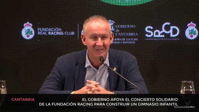 Cantabria Televisión | September 11, 2026 | El Gobierno apoya el concierto solidario de la Fundación Racing para construir un gimnasio infantil