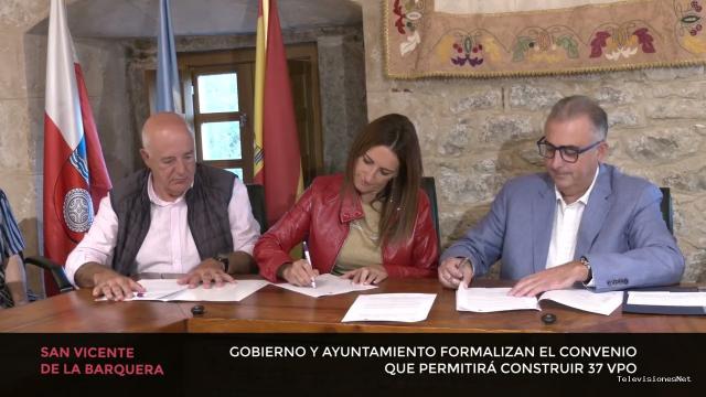 Cantabria Televisión | September 28, 2026 | Formalizado el convenio que permitirá construir 37 VPO en San Vicente de la Barquera