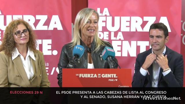 Cantabria Televisión | octubre 23, 2026 | Presentación de las cabezas de lista al Congreso y al Senado, Susana Herrán y Paz de la Cuesta