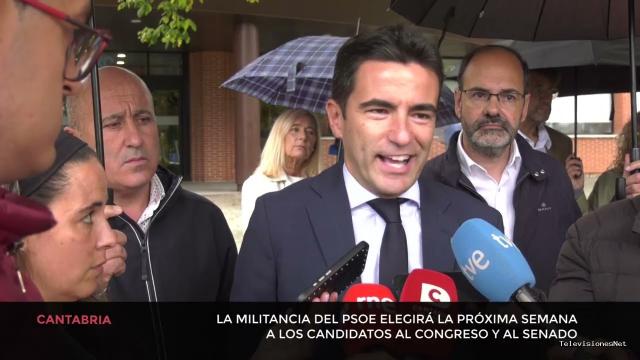 Cantabria Televisión | October 8, 2026 | La militancia del Psoe elegirá la próxima semana a los candidatos al Congreso y al Senado